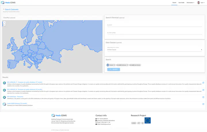 HEALS Environmental Data Management System